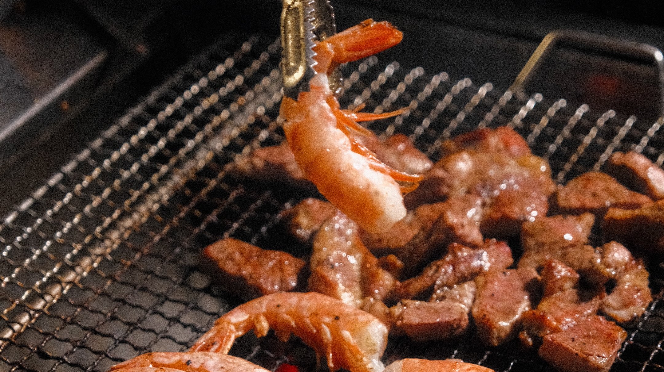 도심속캠핑 고기부추전새우🍗