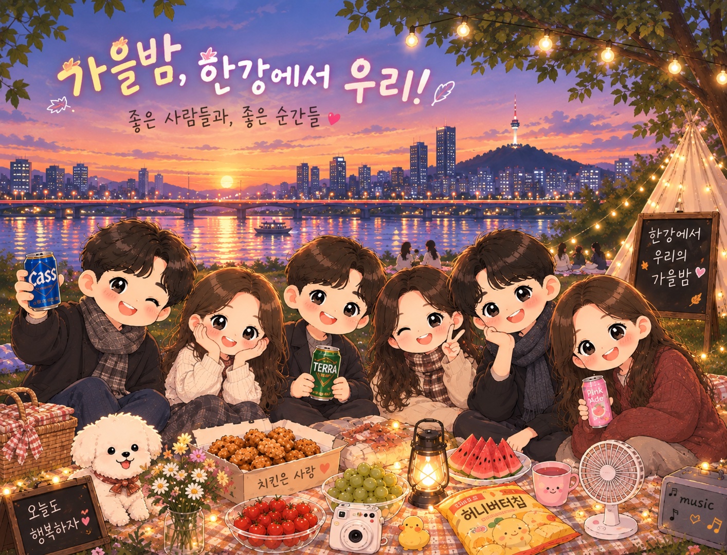 오늘 밤, 예쁜 야경과 설레는 만남이 있는 한강🌙💗